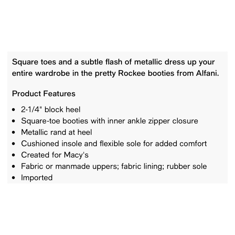 Alfani Rockee Boots - Picture 8 of 8